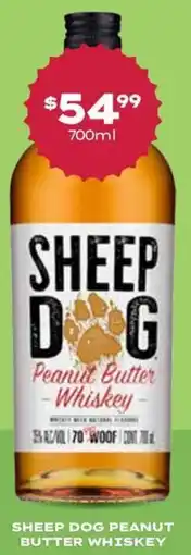 Thirsty Camel Sheep dog peanut butter whiskey offer