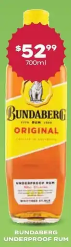 Thirsty Camel Bundaberg underproof rum offer