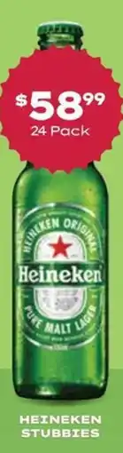 Thirsty Camel Heineken stubbies offer