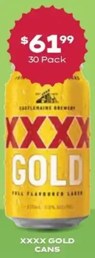 Thirsty Camel Xxxx gold cans offer