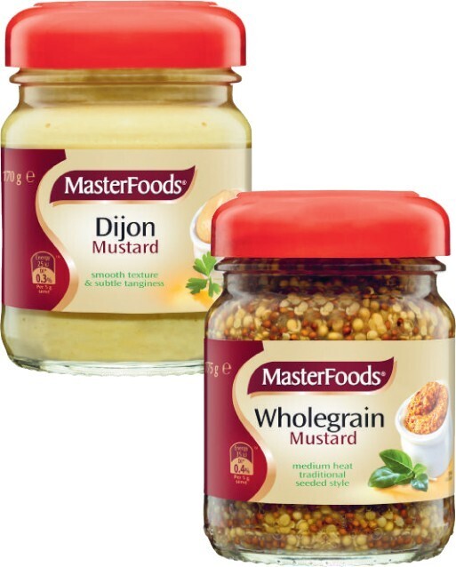 Masterfoods Mustard 170g175g offer at Coles