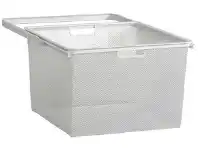 Howards Storage World Elfa 40 Gliding Mesh Drawer W449mm x H285mm - White offer