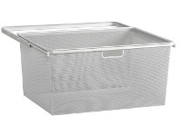 Howards Storage World Elfa 40 Gliding Mesh Drawer W605mm x H285mm - White offer