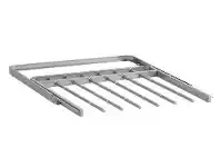 Howards Storage World Elfa Pant Rack Holds 6 Pairs Platinum offer
