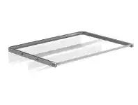 Howards Storage World Elfa 40 Gliding Mesh Shoe Shelf W605mm x H96mm - Platinum offer