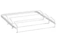Howards Storage World Elfa Shoe Rack for Heels Holds 6 Pairs White offer