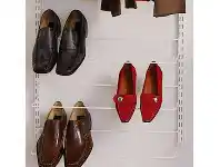 Howards Storage World Elfa Shoe Rack Holds 3 Pairs Platinum offer