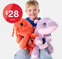 Kmart ZURU Hug A Lumps weighted plush toys offer