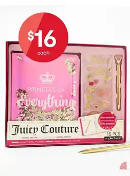 Kmart Juicy Couture Princess of Everything Signature Journaling Set offer