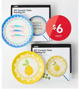 Kmart Anko DIY Ceramic Plate Painting Kits offer