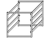 Howards Storage World Elfa 4 Runner Frame White 450mm offer