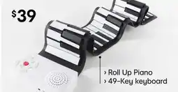 Kmart Anko Roll Up Piano is a compact 49key portable keyboard offer