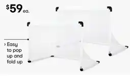 Kmart Folding soccer goals offer