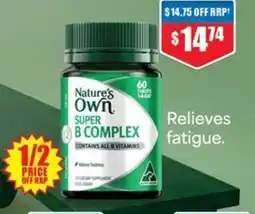 Chemist Warehouse Natures Own Relieves fatigue offer