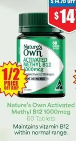 Chemist Warehouse Natures Own Activated Methyl B12 offer