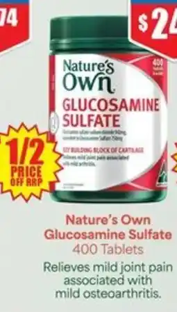 Chemist Warehouse Natures Own Glucosamine Sulfate offer
