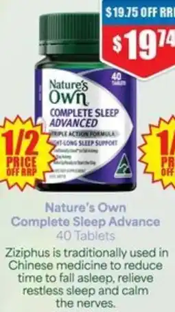 Chemist Warehouse Natures Own Complete Sleep Advance offer