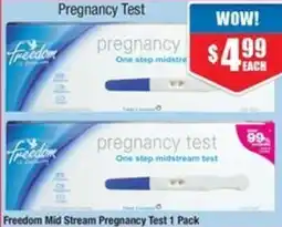 Chemist Warehouse Freedom Mid Stream Pregnancy Test offer