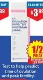 Chemist Warehouse Ovulation rapid test midstream urine offer