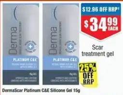 Chemist Warehouse DermaScar Platinum C&E Silicone Gel offer