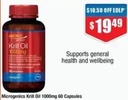 Chemist Warehouse Microgenics Krill Oil offer