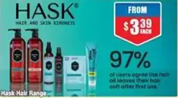 Chemist Warehouse Hask Hair Range offer