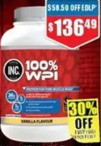 Chemist Warehouse WPI Vanilla Flavour offer