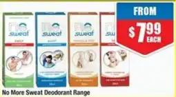 Chemist Warehouse No More Sweat Deodorant Range offer