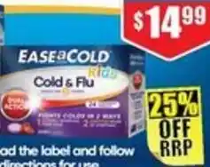 Chemist Warehouse Ease a Cold Kids Cough & Flu Berry 24 Chewable Tablets offer