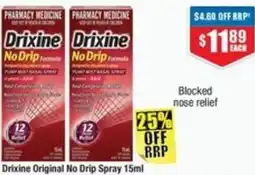 Chemist Warehouse Drixine Original No Drip Spray offer