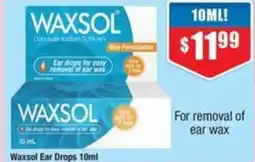 Chemist Warehouse Waxsol Ear Drops offer