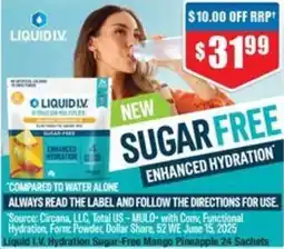 Chemist Warehouse Liquid L.V. Hydration Sugar-Free Mango Pineapple offer