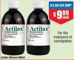 Chemist Warehouse Actilax Mixture offer