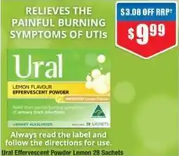 Chemist Warehouse Ural Effervescent Powder Lemon offer