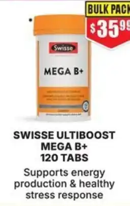 Chemist Warehouse Swisse ultiboost mega b+ 120 tabs offer