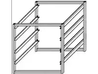 Howards Storage World Elfa 4 Runner Mini Frame White 350mm offer