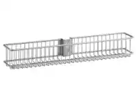 Howards Storage World Elfa Wire Small Basket W435 x D79 x H70mm Platinum offer