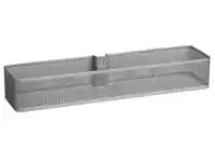 Howards Storage World Elfa Mesh Medium Basket W435 x D104 x H70mm Platinum offer