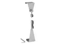 Howards Storage World Elfa Over Door Hook W68 x D35 x H150mm Platinum offer