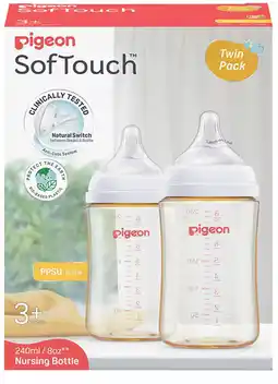 healthylife Pigeon SofTouch PPSU Baby Bottle 3+ Months offer