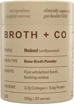 healthylife Broth & Co Bone Broth Powder Naked offer