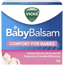 healthylife Vicks Baby Balsam Decongestant Chest Rub offer