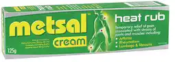 healthylife Metsal Heat Rub Cream Joint & Muscle Pain Relief offer