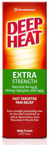healthylife Deep Heat Extra Strength Pain Relief Cream offer
