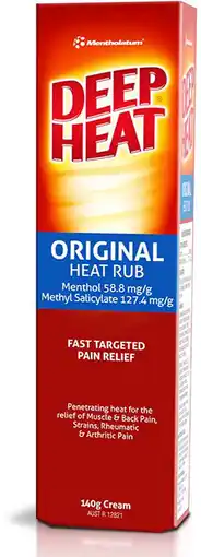 healthylife Deep Heat Original Heat Rub Pain Relief offer