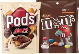 IGA M&M’s 120‑180g, Pods 160g or Maltesers 120‑140g Share Pack Selected Varieties offer