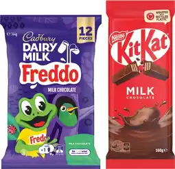 IGA Nestlé Chocolate Block or Cadbury Share Pack offer