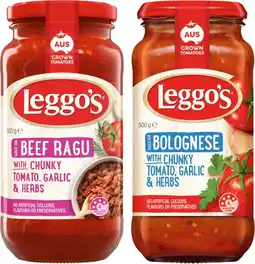 IGA Leggos Pasta Sauce offer