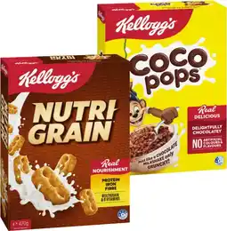 IGA Kelloggs Cereal Nutri‑Grain Coco Pops or Special K Original offer