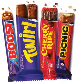 IGA Cadbury Medium Bar 30‑50g^ Selected Varieties offer
